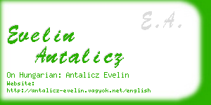 evelin antalicz business card